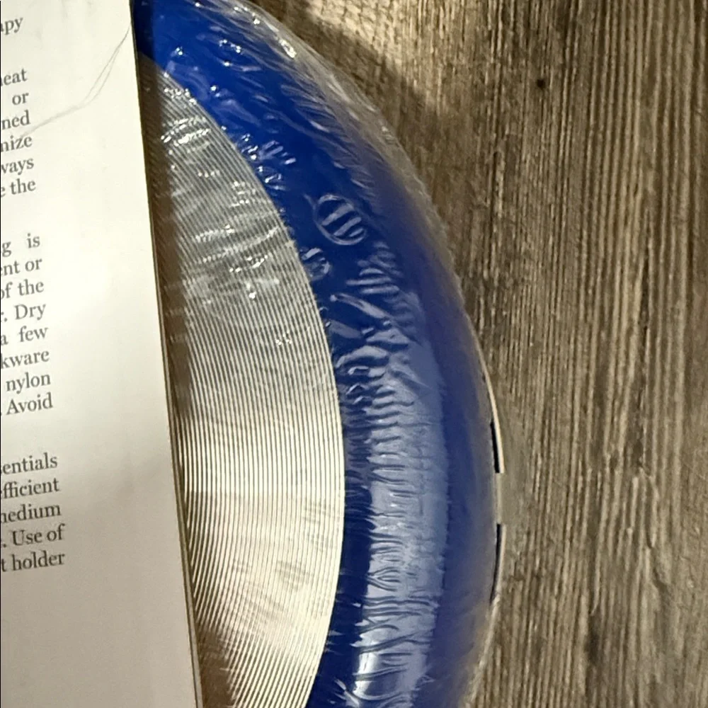 Martha Stewart Essentials Chef Pan with Blue Handle